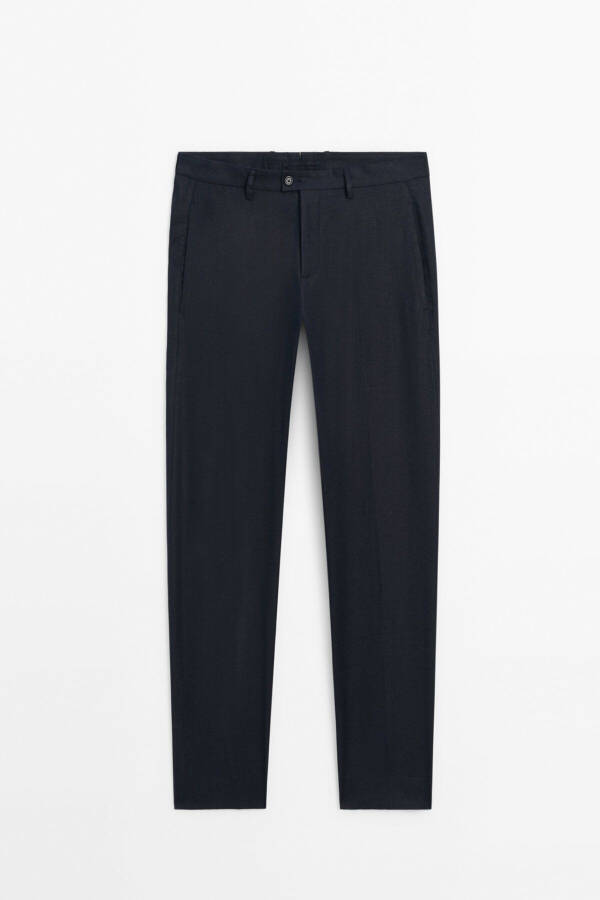 100% linen suit trousers - 6