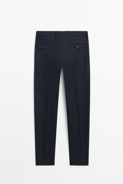 100% linen suit trousers - 8