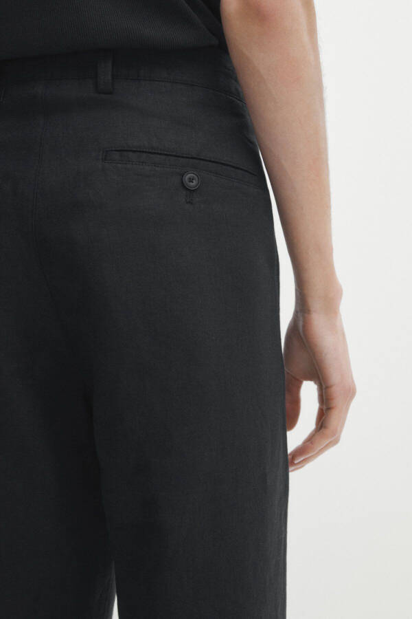 100% linen trousers - 4