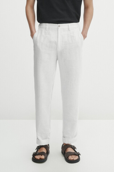 100% linen trousers - 2