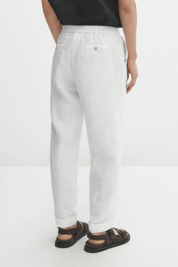 100% linen trousers - 3