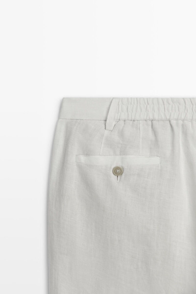 100% linen trousers - 8