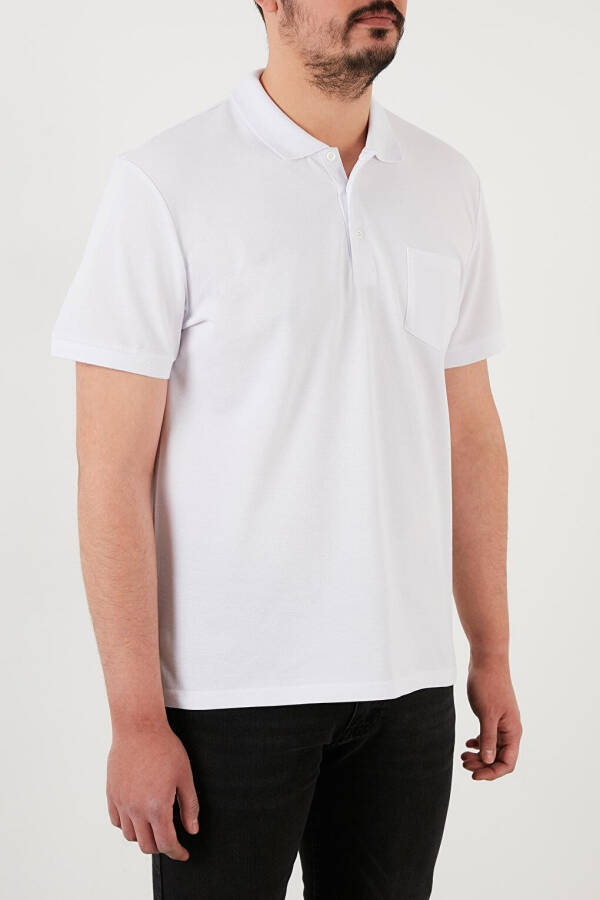 % 100 Pamuk Düğmeli Polo T Shirt 59021271 - 8