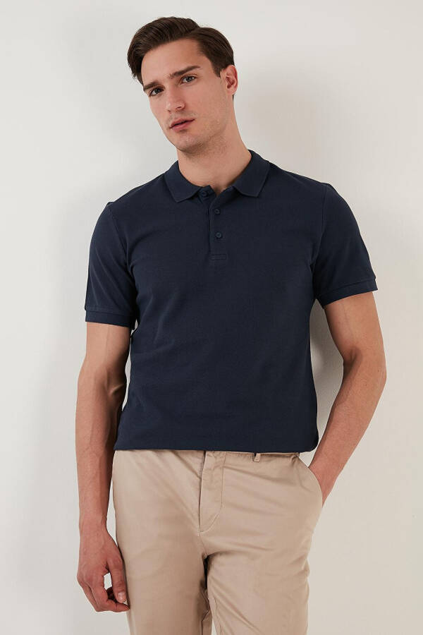 % 100 Pamuk Düğmeli Regular Fit Polo T Shirt 5902127 - 3