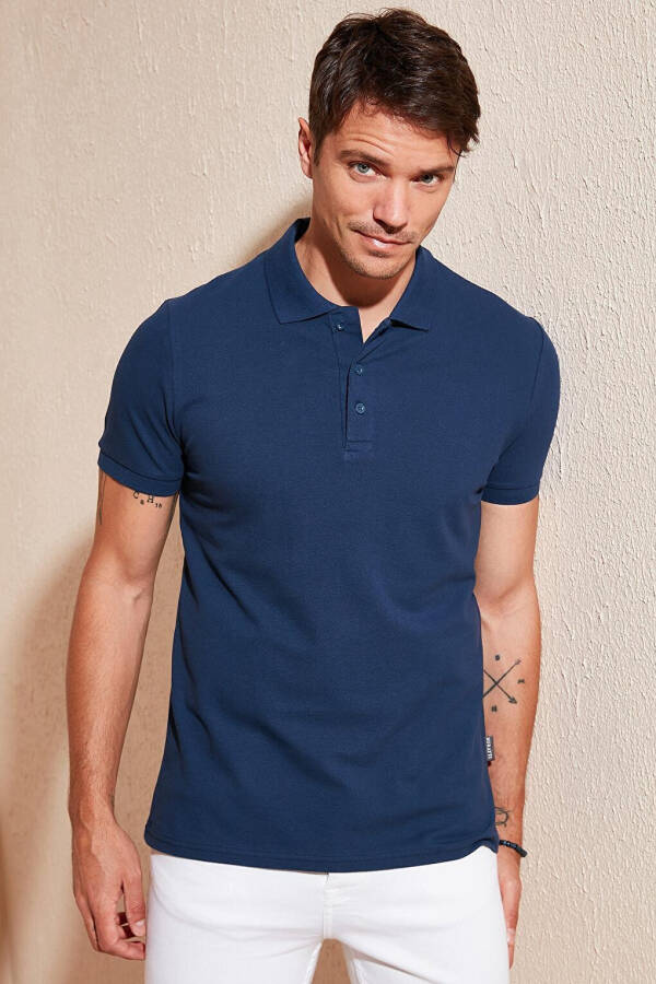 % 100 Pamuk Düğmeli Regular Fit Polo T Shirt 5902127 - 8