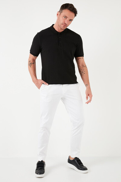 %100 Pamuk Düğmeli Regular Fit Polo T Shirt 5902127 - 2