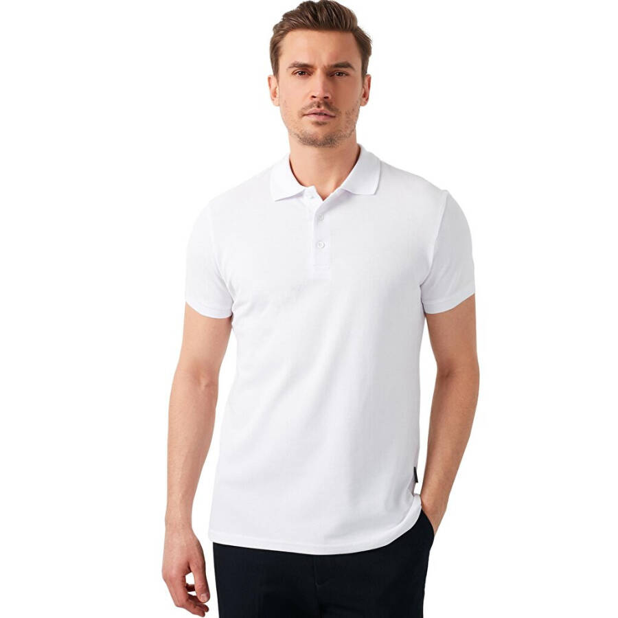 % 100 Pamuk Düğmeli Regular Fit Polo T Shirt 5902127 - 5