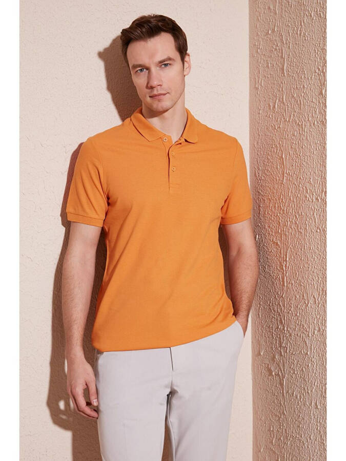 %100 Pamuk Düğmeli Regular Fit Polo T Shirt 5902127 - 1