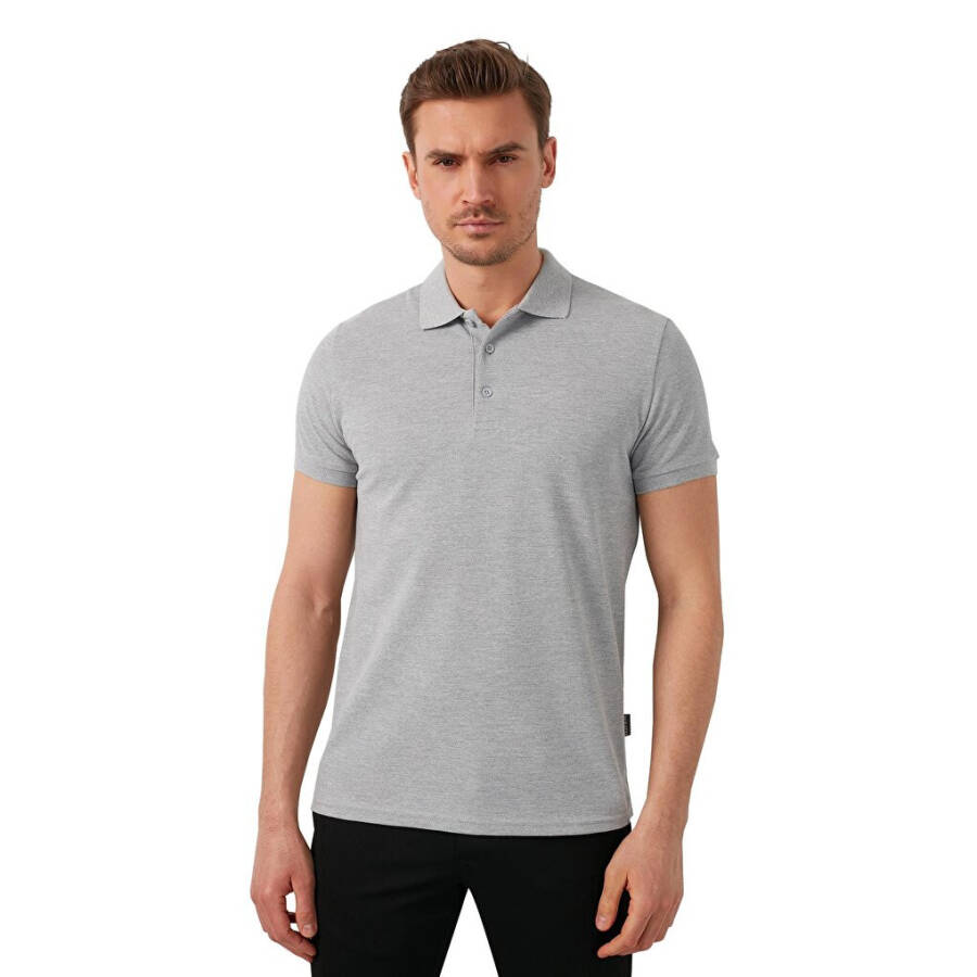 %100 Pamuk Düğmeli Regular Fit Polo T Shirt 5902127 - 4