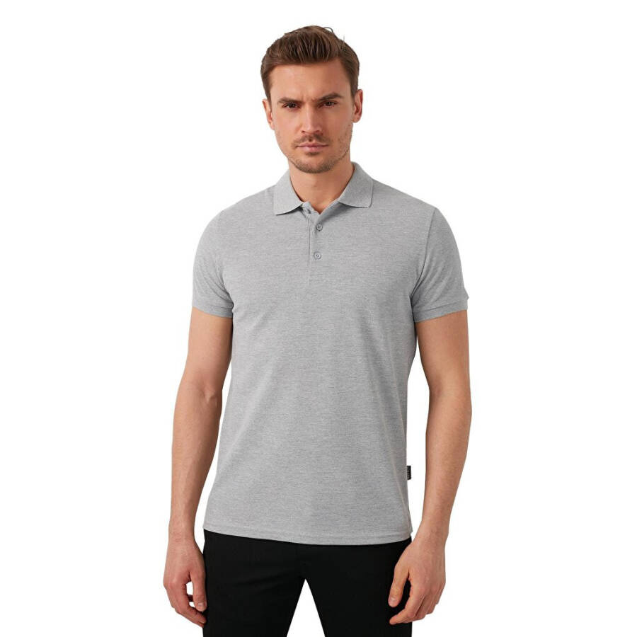 %100 Pamuk Düğmeli Regular Fit Polo T Shirt 5902127 - 8