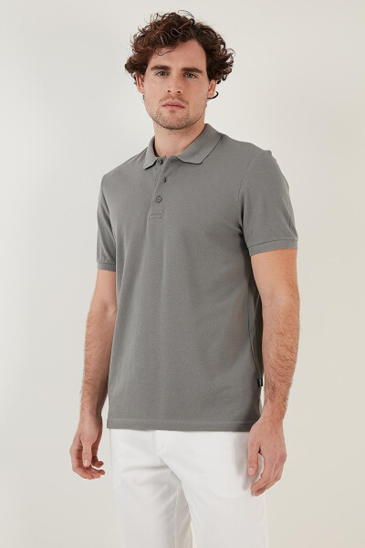 % 100 Pamuk Düğmeli Regular Fit Polo T Shirt 5902127 - 12