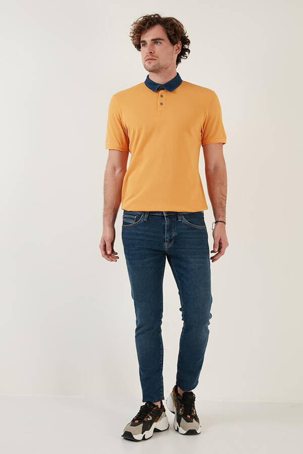 %100 Pamuk Düğmeli Regular Fit Polo T Shirt 5902134 - 4