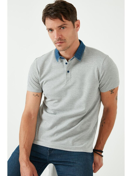 %100 Pamuk Düğmeli Regular Fit Polo T Shirt 5902134 - 4