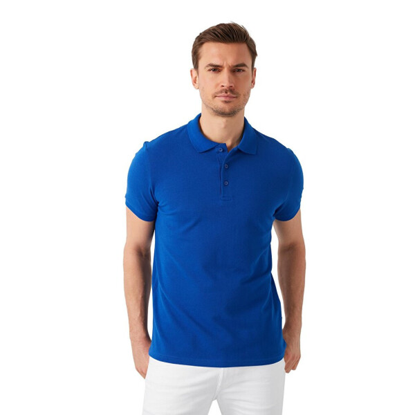 %100 Pamuk Düğmeli Regular Fit Polo Tişört 5902127 - 16