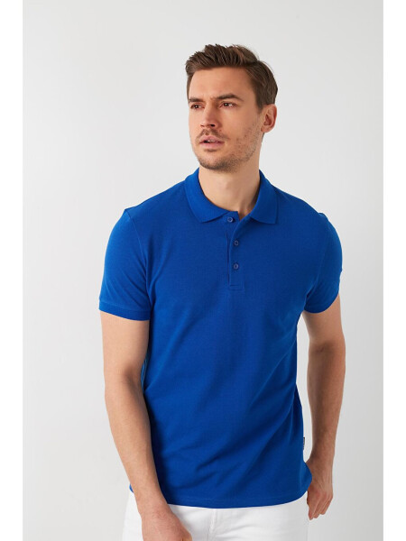 %100 Pamuk Düğmeli Regular Fit Polo Tişört 5902127 - 6