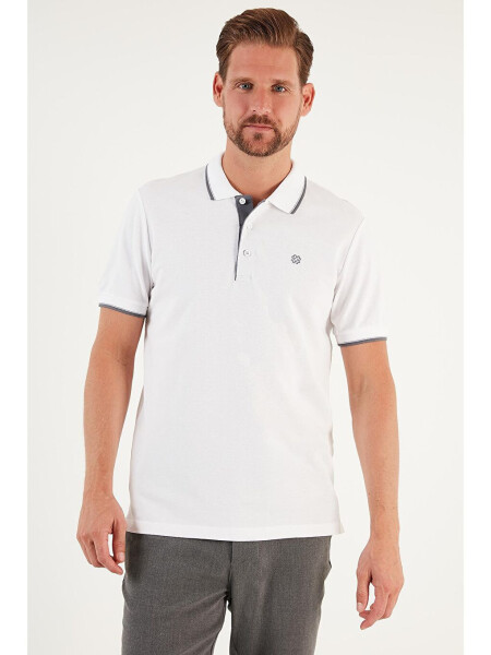 % 100 Pamuk Düğmeli Slim Fit Polo T Shirt 5902118 - 2