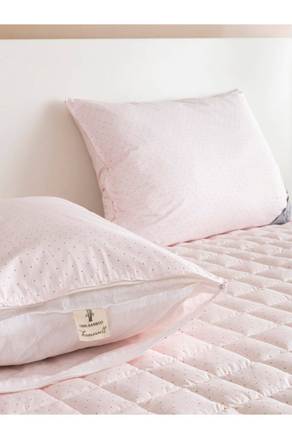 100% PURE BAMBOO HYPOALLERGENIC DOUBLE BEDDING SET PINK - 14