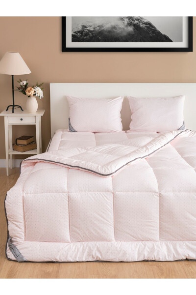 100% PURE BAMBOO HYPOALLERGENIC DOUBLE BEDDING SET PINK - 1