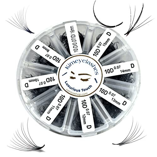 1000 Premade volume fans Mixed lengths 9-16mm loose Fans C, D Curl. Handmade eyelash extensions supplies Russian volume lash promade fan 4D 5D 6D 7D 8D 9D 10D (Curl C, 5D - 0.07) - 1