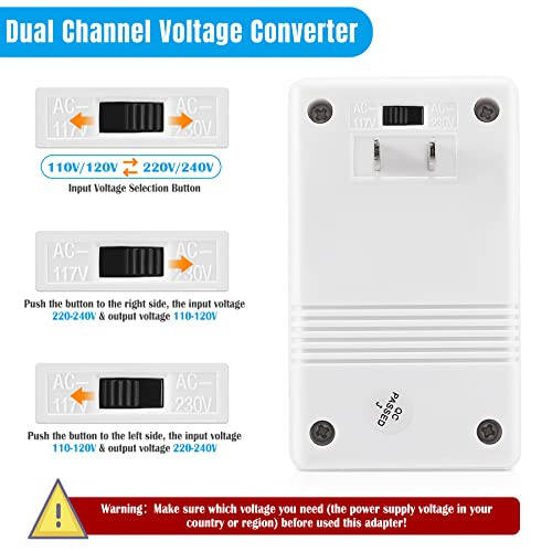 110V ila 220V Arası Seyahat İçin Adım Adım Voltaj Dönüştürücü Watt Transformatörü - 3