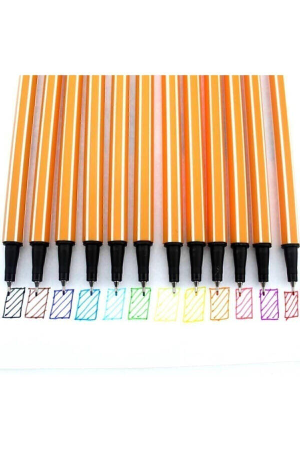 12 Color Fineliner Pen Set - 4