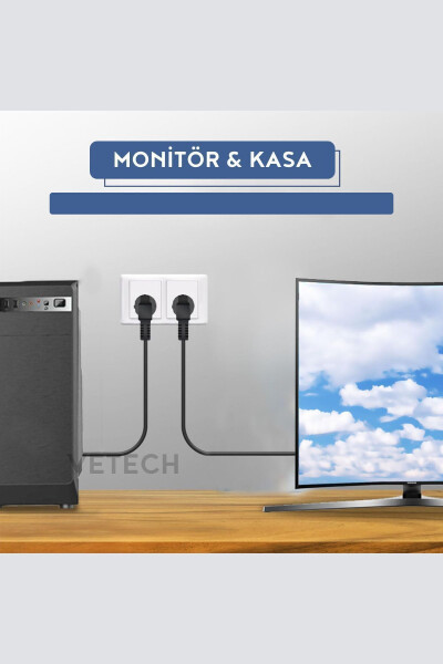 1.2 Meter POWER Power Cable Case Monitor Between Power Cable - 7