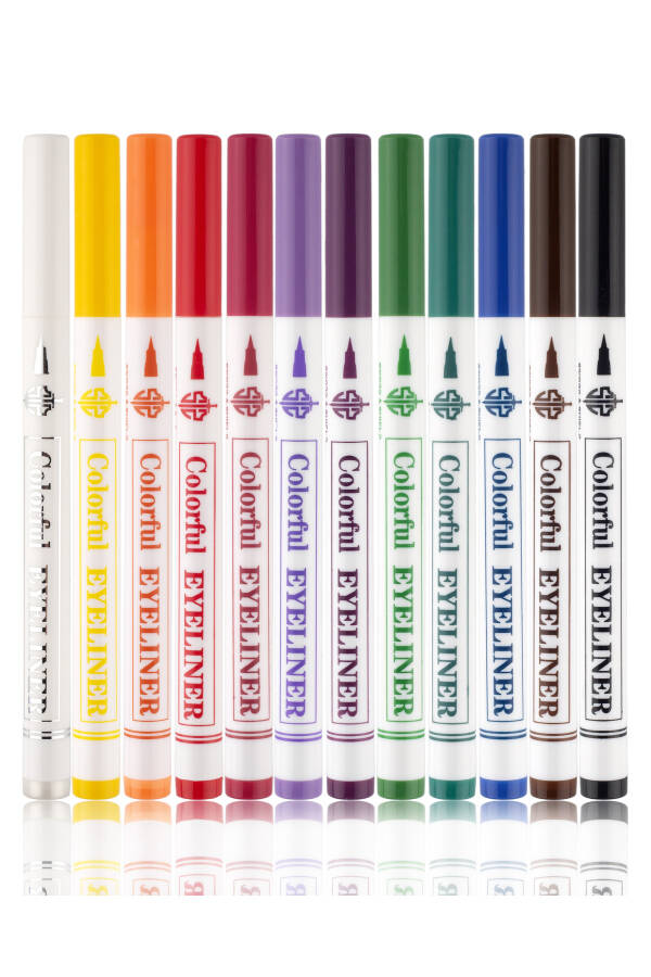 12 Renk Pen Eyeliner Seti - 1