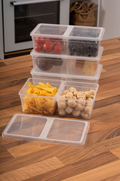 1.5 Litre 10 Piece Microwave, Refrigerator and Freezer Safe Divided Storage Container PP5 - 1