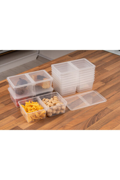 1.5 Litre 10 Piece Microwave, Refrigerator and Freezer Safe Divided Storage Container PP5 - 2