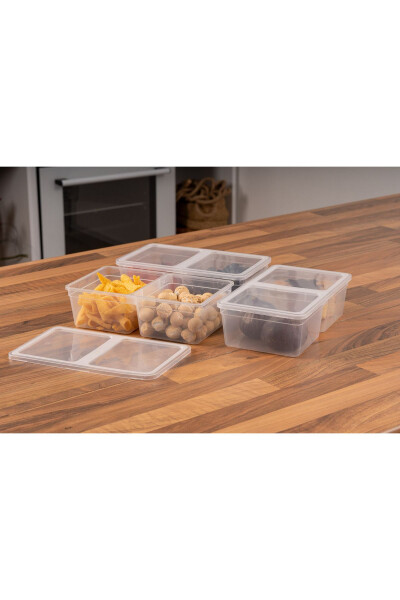 1.5 Litre 10 Piece Microwave, Refrigerator and Freezer Safe Divided Storage Container PP5 - 3