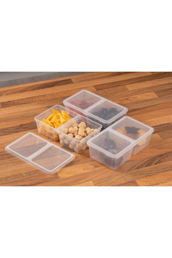 1.5 Litre 10 Piece Microwave, Refrigerator and Freezer Safe Divided Storage Container PP5 - 4