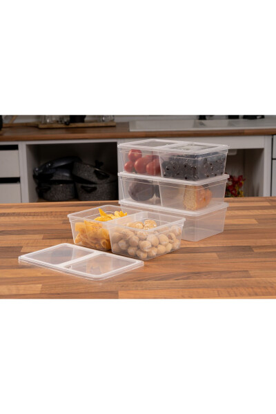 1.5 Litre 10 Piece Microwave, Refrigerator and Freezer Safe Divided Storage Container PP5 - 5