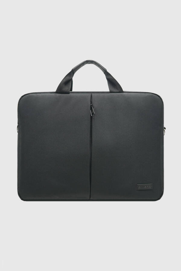 15.6 Inch Black Unisex Notebook Document Laptop Bag - 1