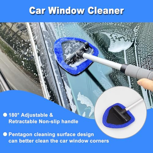 15Pcs Car Interior Detailing Kit, Car Cleaning Kit Interior Cleaner with Windshield Cleaning Tool, Car Detailing Brushes, Car Cleaning Gel, Car Cleaning Supplies Tools Accessories Kit for Interior - 2