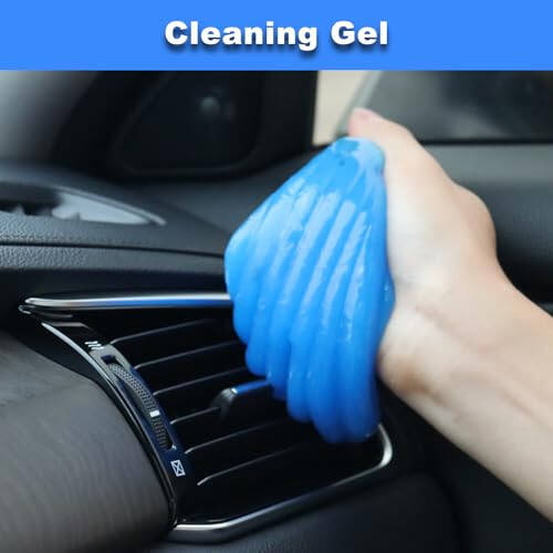 15Pcs Car Interior Detailing Kit, Car Cleaning Kit Interior Cleaner with Windshield Cleaning Tool, Car Detailing Brushes, Car Cleaning Gel, Car Cleaning Supplies Tools Accessories Kit for Interior - 4