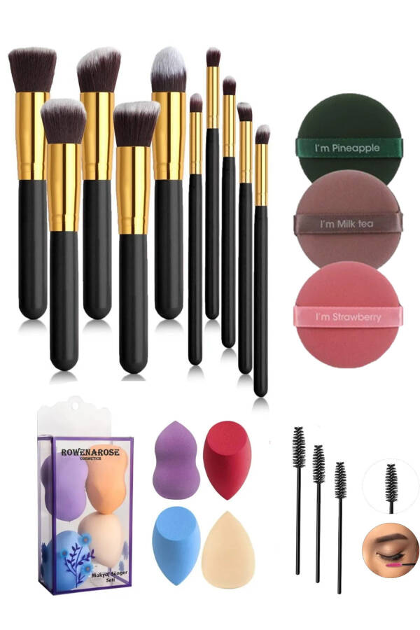 17 Piece Makeup Brush Set - 9