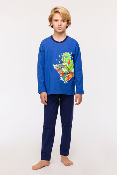 2-8 Years Old Boy Pajama-Plu - 875-Blue - 15