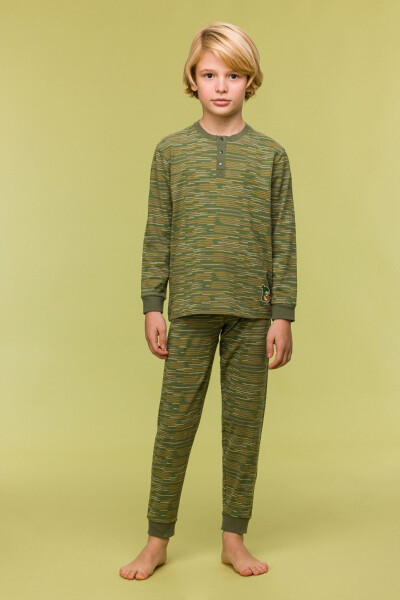 2-8 Years Old Boys Pajama-Pld - 917-Green - 15