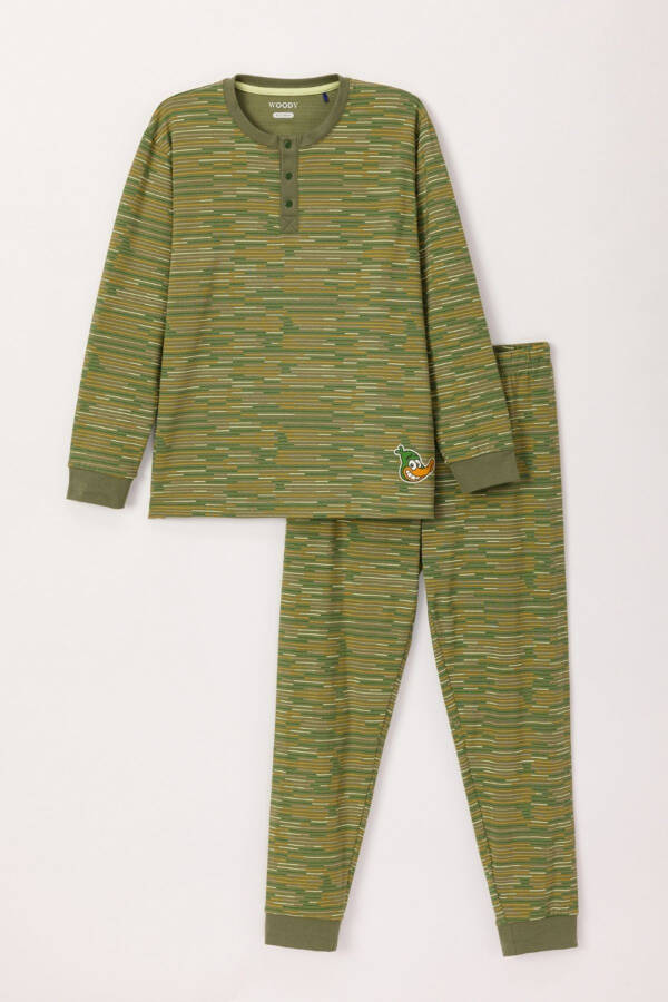 2-8 Years Old Boys Pajama-Pld - 917-Green - 19