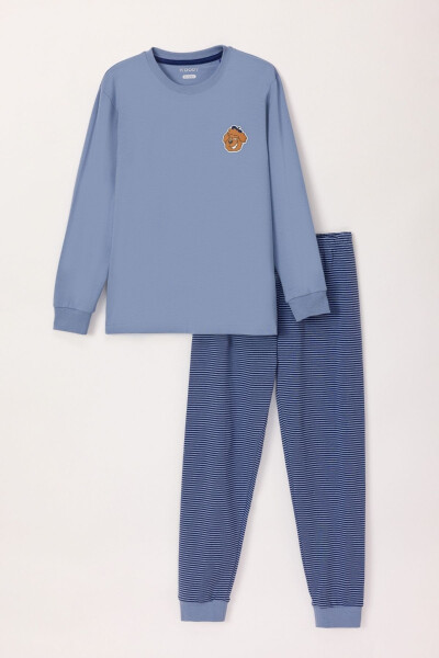 2-8 Years Old Boys Pajama-Pzl - 813-Blue - 21