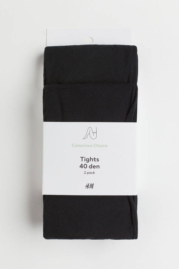 2 Pack 40 Denier Tights - 1