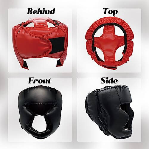 2 Pack Boxing Headgear Boxing Gear Equipment Taekwondo Sparring Gear MMA Gear Muay Thai Boxing Safety Helmet Boxing Protective Gear for Men Women Beginner - 2