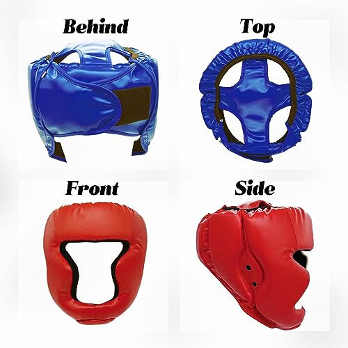 2 Pack Boxing Headgear Boxing Gear Equipment Taekwondo Sparring Gear MMA Gear Muay Thai Boxing Safety Helmet Boxing Protective Gear for Men Women Beginner - 2