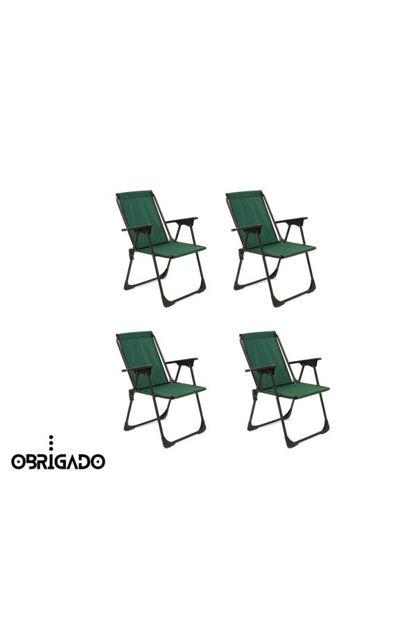 2 Pack (PAIR) Folding Camping Chair Picnic Garden Beach Use Durable And Ergonomic - 7