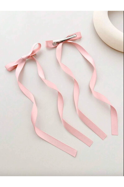 2 Pack Satin Bow Clip - 3