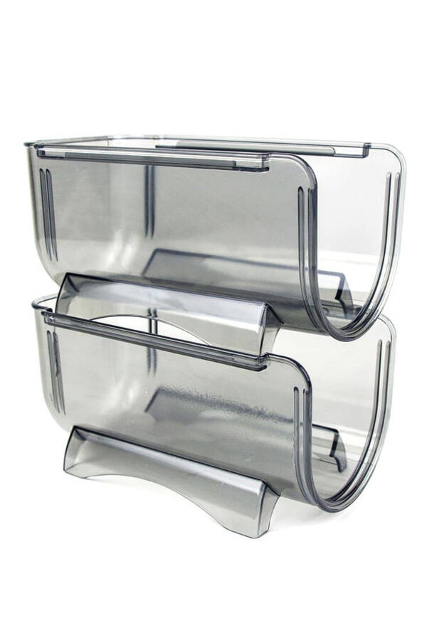 2 Pack Stackable Bottle Organizer Clear Shelf 50819 - 4