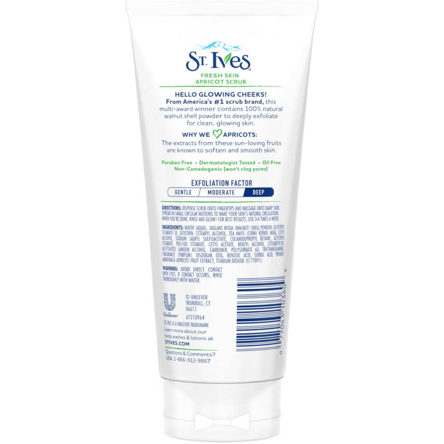 2 Pack St.Ives Naturally Clear Fresh Skin Apricot Scrub 6 Oz Each - 3