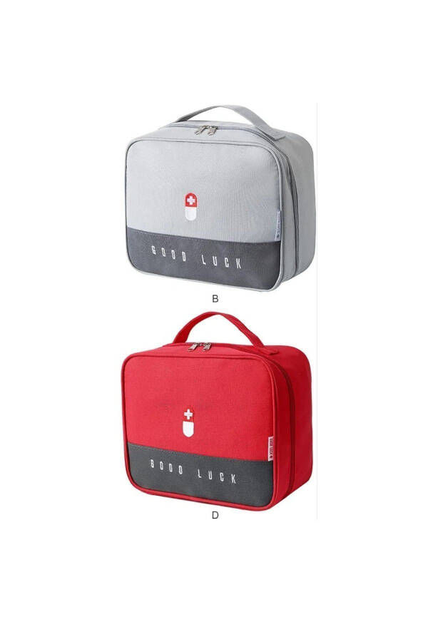 2 Pack Travel & Home First Aid Kit - Portable Medicine Organizer with Emergency Supplies - 8