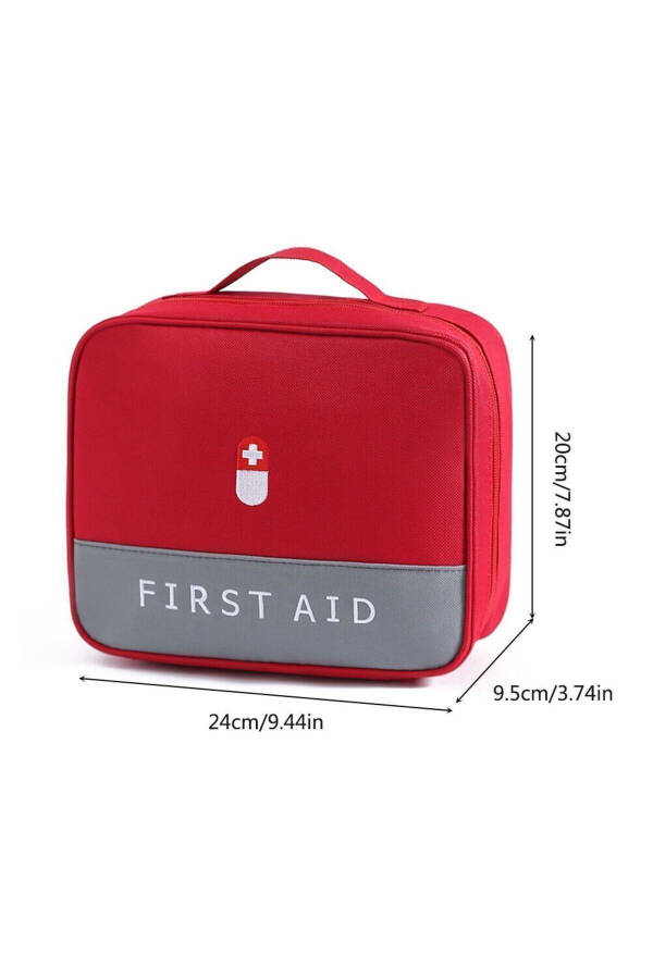 2 Pack Travel & Home First Aid Kit - Portable Medicine Organizer with Emergency Supplies - 11