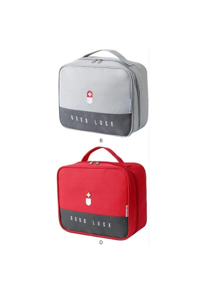 2 Pack Travel & Home First Aid Kit - Portable Medicine Organizer with Emergency Supplies - 1